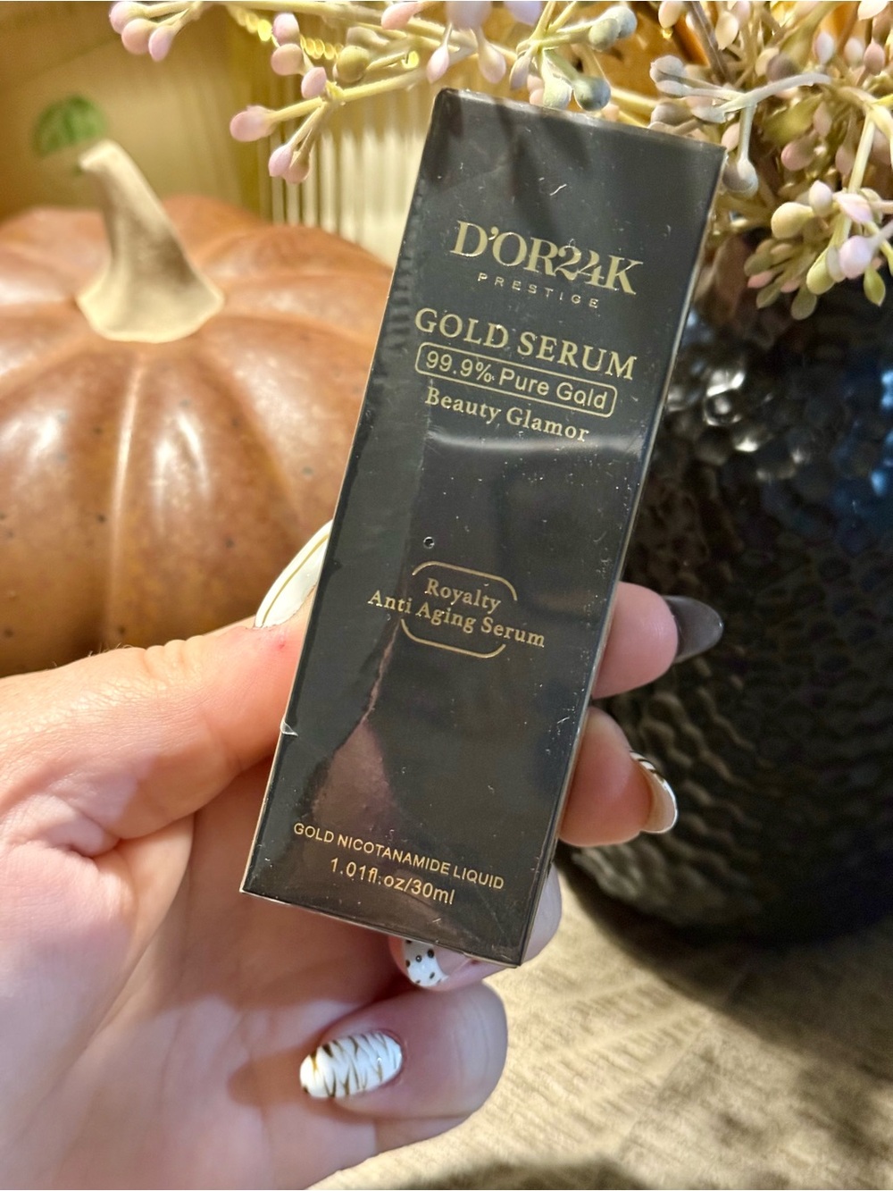 D'ORZAK Prestige Gold Serum - Anti-Aging Face Serum (Black & Gold)